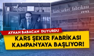 Ayhan Babacan duyurdu: Kars Şeker Fabrikası kampanyaya başlıyor