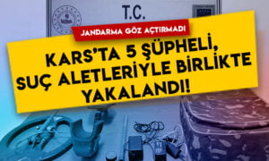 Jandarma göz açtırmadı: Kars’ta 5 şüpheli suç aletleriyle birlikte yakalandı