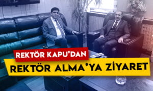 Kafkas Üniversitesi Rektörü Hüsnü Kapu’dan Iğdır Üniversitesi Rektörü Mehmet Hakkı Alma’ya ziyaret