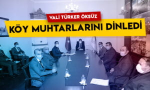 Kars Valisi Türker Öksüz köy muhtarlarını dinledi