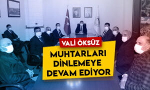 Kars Valisi Türker Öksüz muhtarları dinlemeye devam ediyor