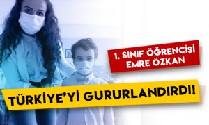 1. sınıf öğrencisi Emre Özkan Türkiye’yi gururlandırdı!