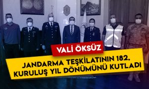 Kars Valisi Türker Öksüz Jandarma Teşkilatının 182. kuruluş yıl dönümünü kutladı