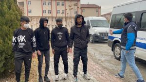 Erzincan’da 8 düzensiz göçmen yakalandı