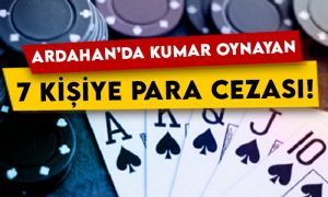 Ardahan’da kumar oynayan 7 kişiye para cezası!