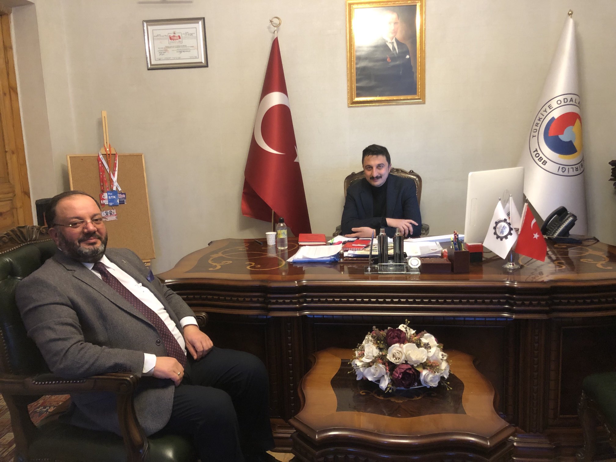 Atıf Özbey’den KATSO Başkanı Ertuğrul Alibeyoğlu’na ziyaret