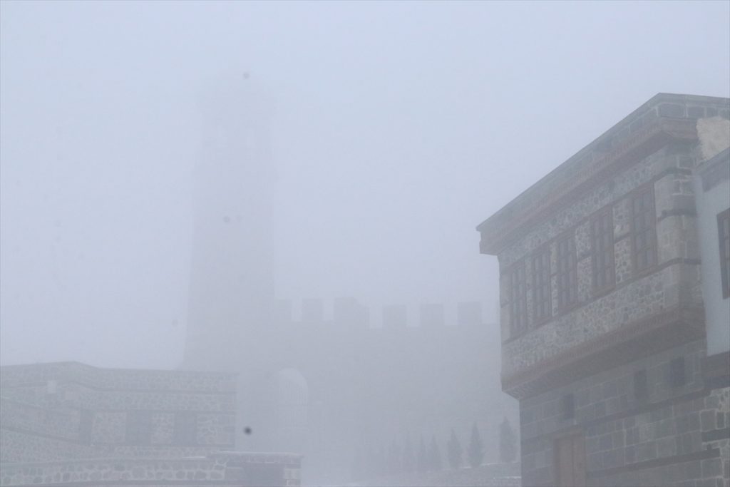 Erzurum’da yoğun sis etkili oldu