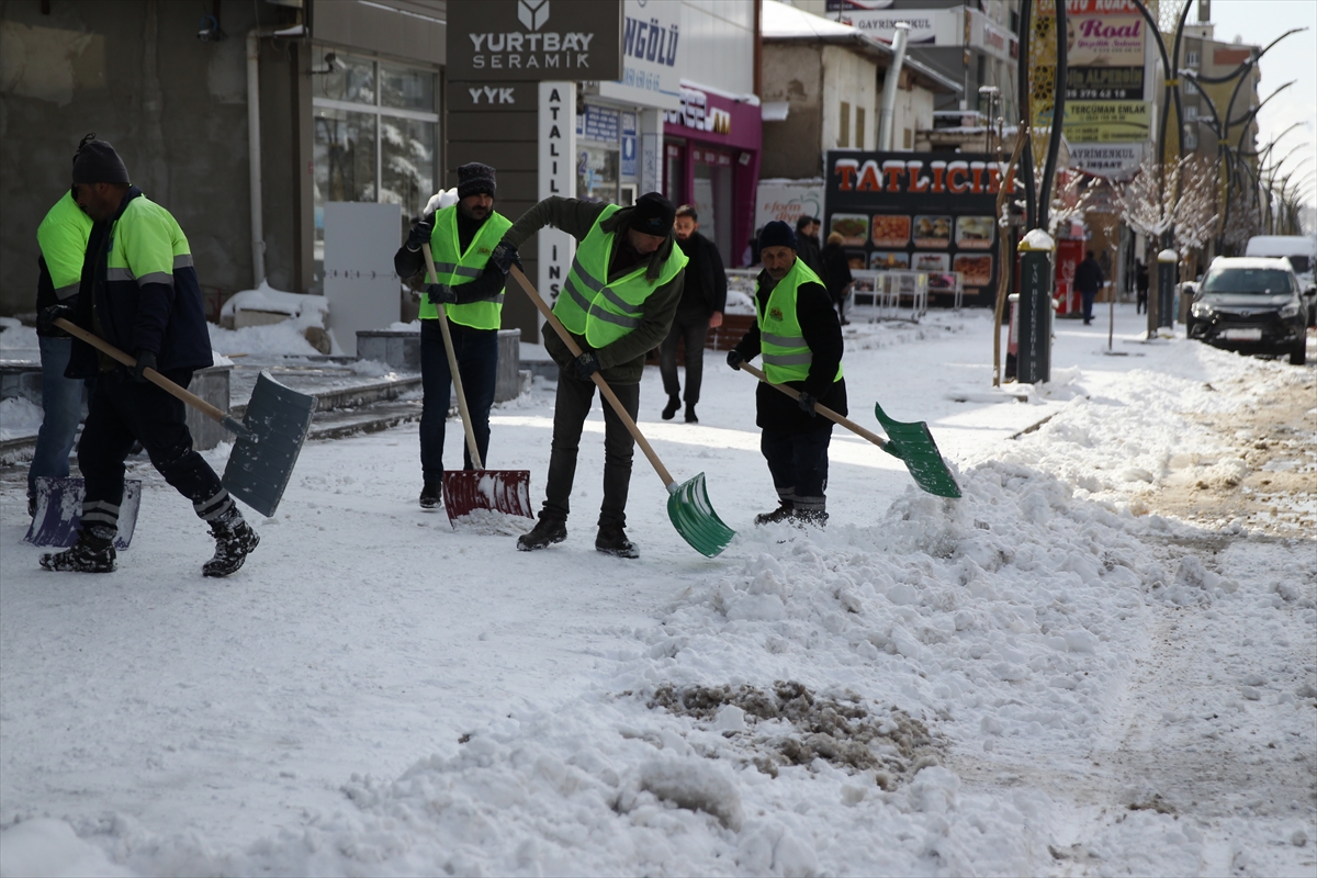 Van’da belediye ekipleri karla mücadeleyi halaylarla eğlenceye dönüştürdü