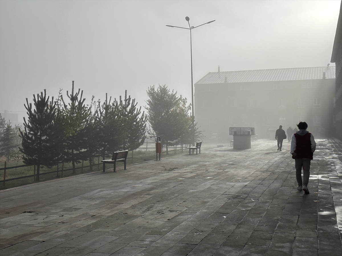 Ağrı ve Kars’ın yüksek kesimlerinde kar, Erzurum’da sis etkili oldu