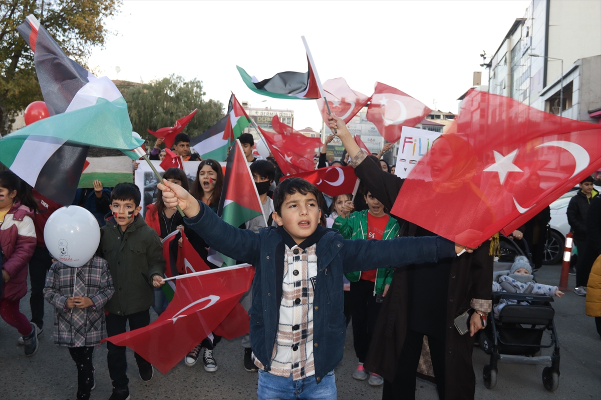 Iğdır’da “Büyük Filistin Yürüyüşü” düzenlendi