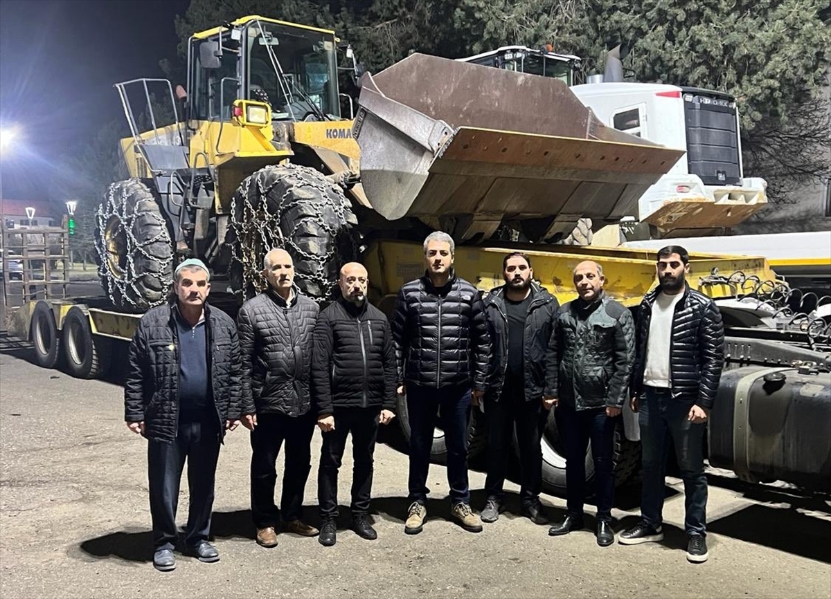 Bingöl'den Erzincan'da maden ocağındaki çalışmalara araç ve personel desteği