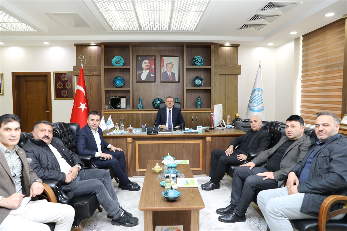 BİTSİAD Başkanı Demirkanoğlu Rektör Elmastaş'ı ziyaret etti