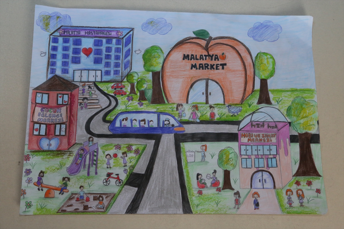 “Deprem sonrası geleceğin Malatya'sı” konulu resim yarışması düzenlendi