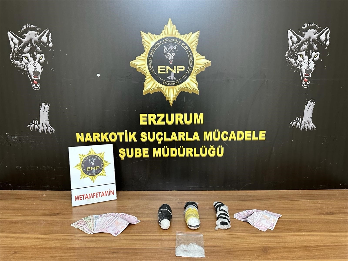 Erzurum'da uyuşturucuyla yakalanan zanlı tutuklandı