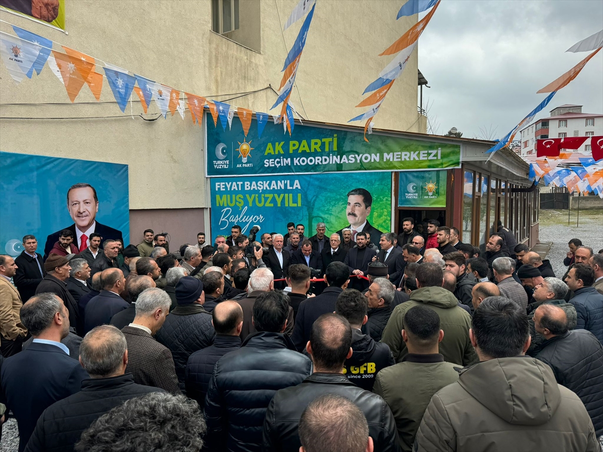 Muş’ta AK Parti Seçim Koordinasyon Merkezi’nin açılışı yapıldı