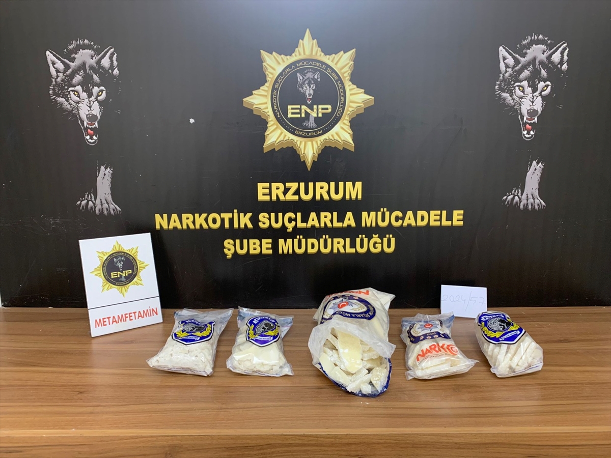 Erzurum'da uyuşturucu operasyonlarında yakalanan 4 zanlı tutuklandı