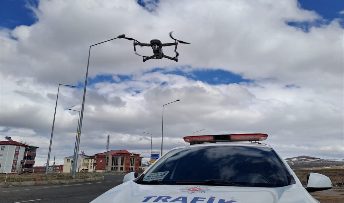 Ardahan’da bayram trafiği tedbirleri kapsamında dron destekli denetim yapıldı