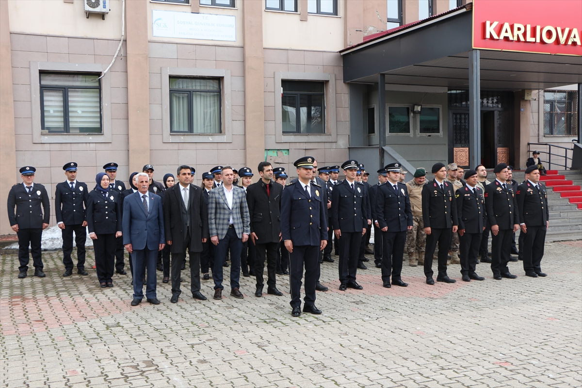 Karlıova'da Türk Polis Teşkilatının kuruluşunun 179. yıl dönümü kutlandı