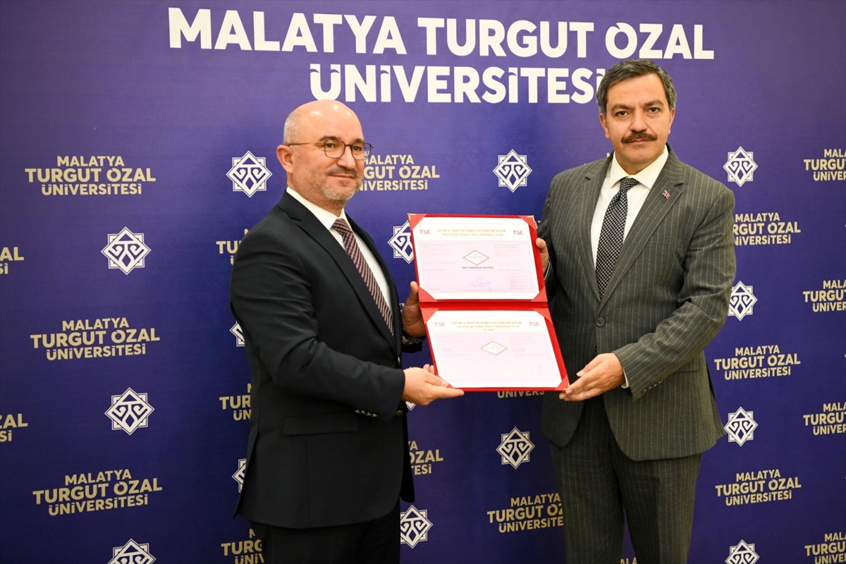 Malatya Turgut Özal Üniversitesi TS ISO 29993 Belgesi aldı